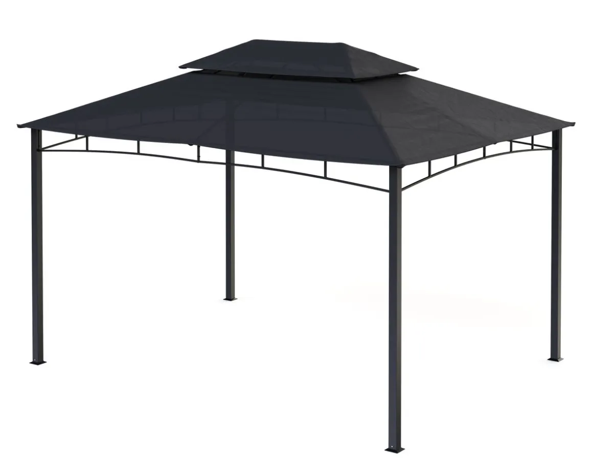 Gartenpavillon GAZ 4 x 3 m anthrazit