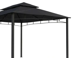 Gartenpavillon GAZ 4 x 3 m anthrazit
