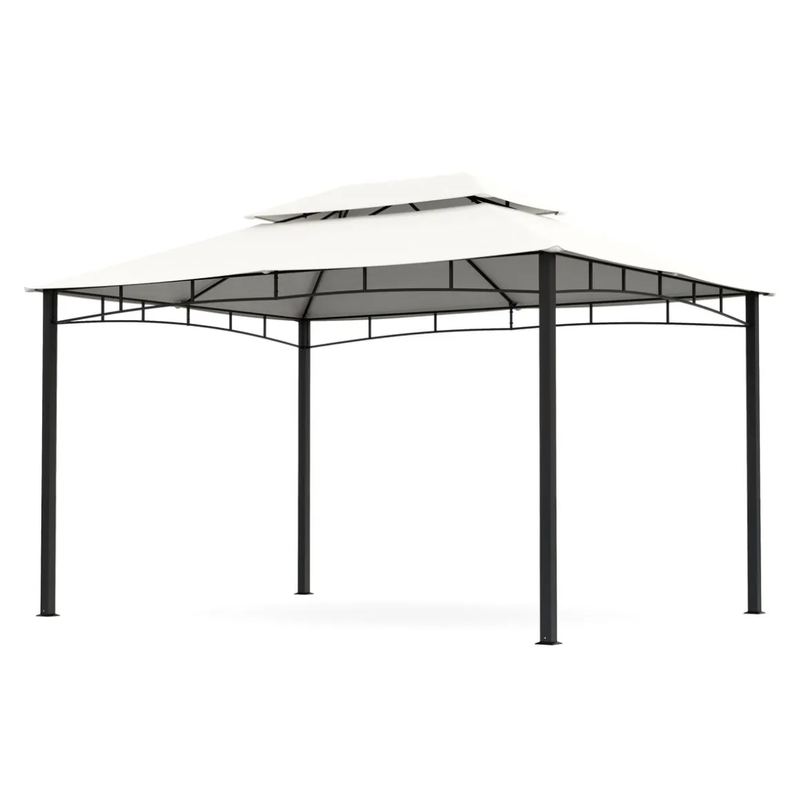 Gartenpavillon GAZ 4 x 3 m beige