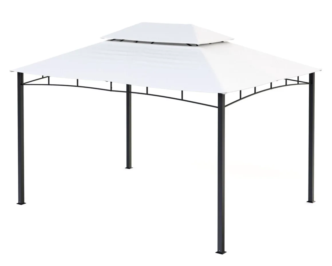 Gartenpavillon GAZ 4 x 3 m beige