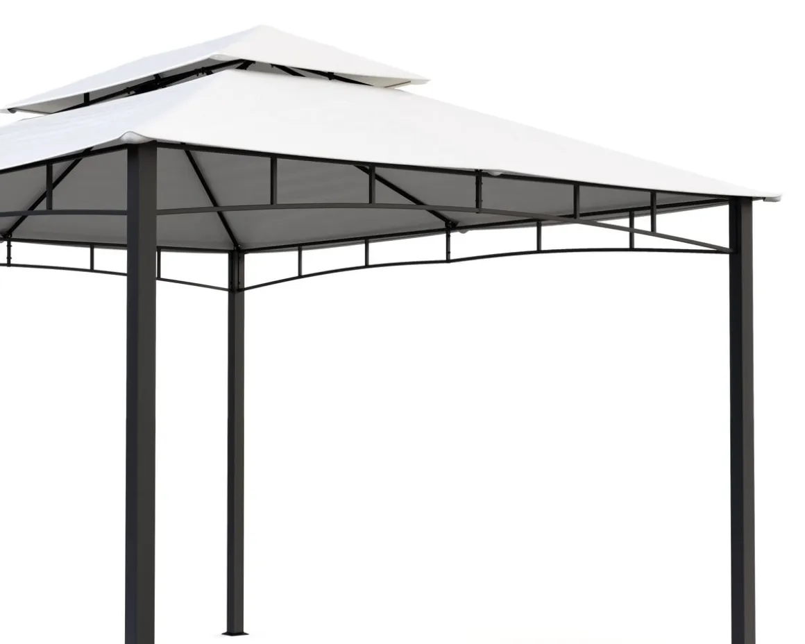 Gartenpavillon GAZ 4 x 3 m beige