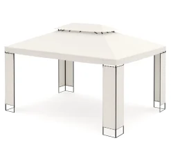 Gartenpavillon HAVEN 4 x 3 m beige