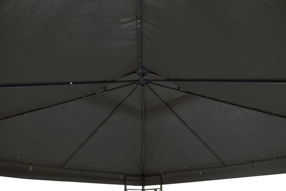 Gartenpavillon HOWEA 3 x 3 m anthrazit