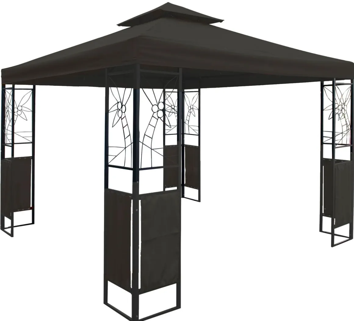 Gartenpavillon HOWEA 3 x 3 m anthrazit