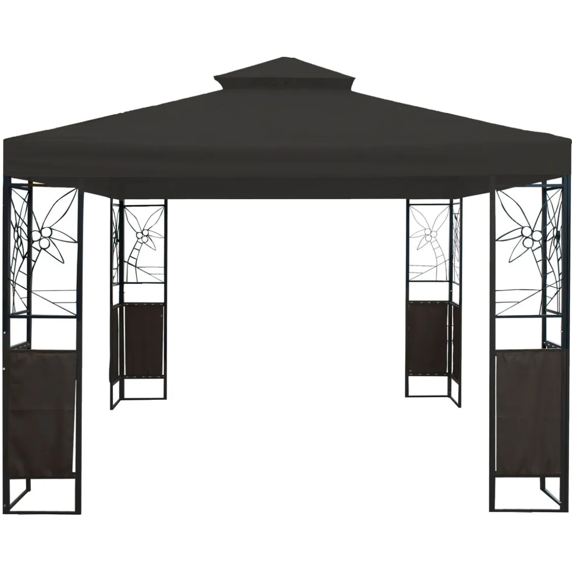 Gartenpavillon HOWEA 3 x 3 m anthrazit