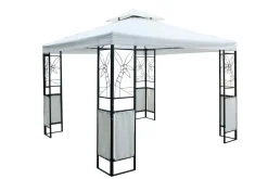 Gartenpavillon HOWEA 3 x 3 m weiss | GONSER.CH