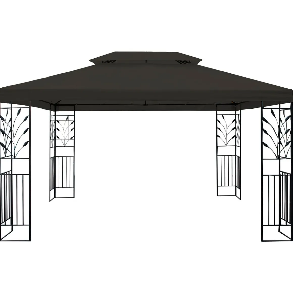 Gartenpavillon LAVEN 4 x 3 m anthrazit