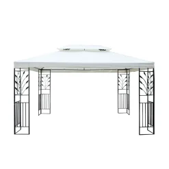 Gartenpavillon LAVEN 4 x 3 m beige