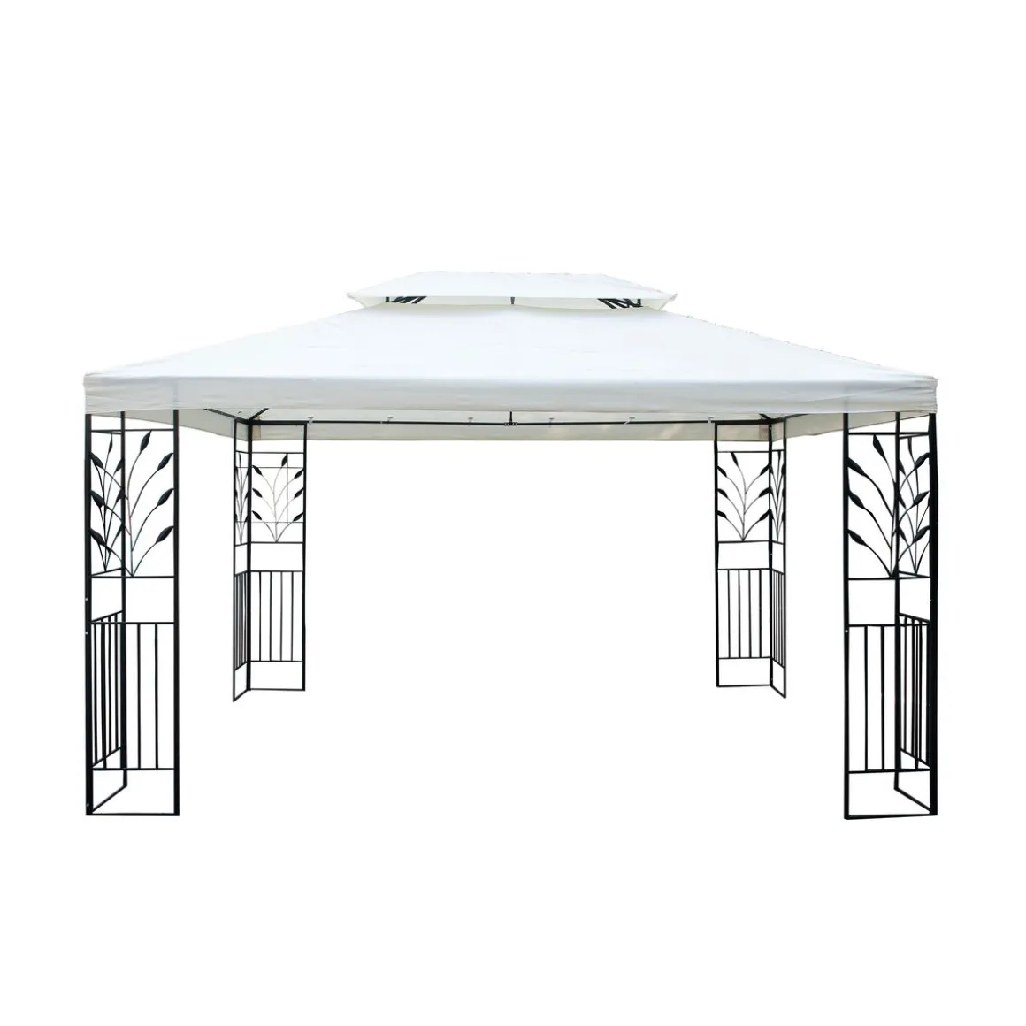 Gartenpavillon LAVEN 4 x 3 m beige