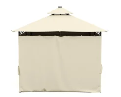 Gartenpavillon LED ROYAL 4 x 3 m beige