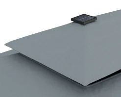 Gartenpavillon LED ROYAL 4 x 3 m grau | GONSER.CH