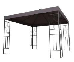Gartenpavillon LED SUNSET 3 x 3 m anthrazit
