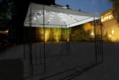 Gartenpavillon LED SUNSET 3 x 3 m anthrazit