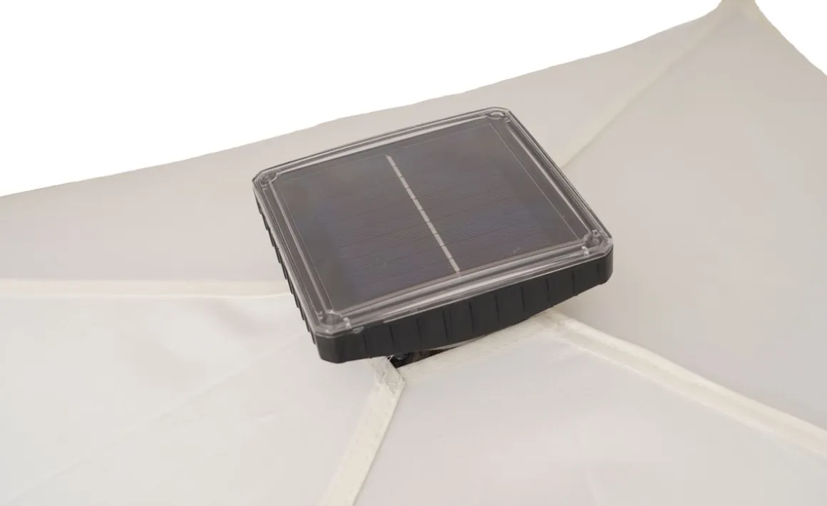 Gartenpavillon LED SUNSET 3 x 3 m anthrazit