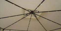 Gartenpavillon LED SUNSET 3 x 3 m beige