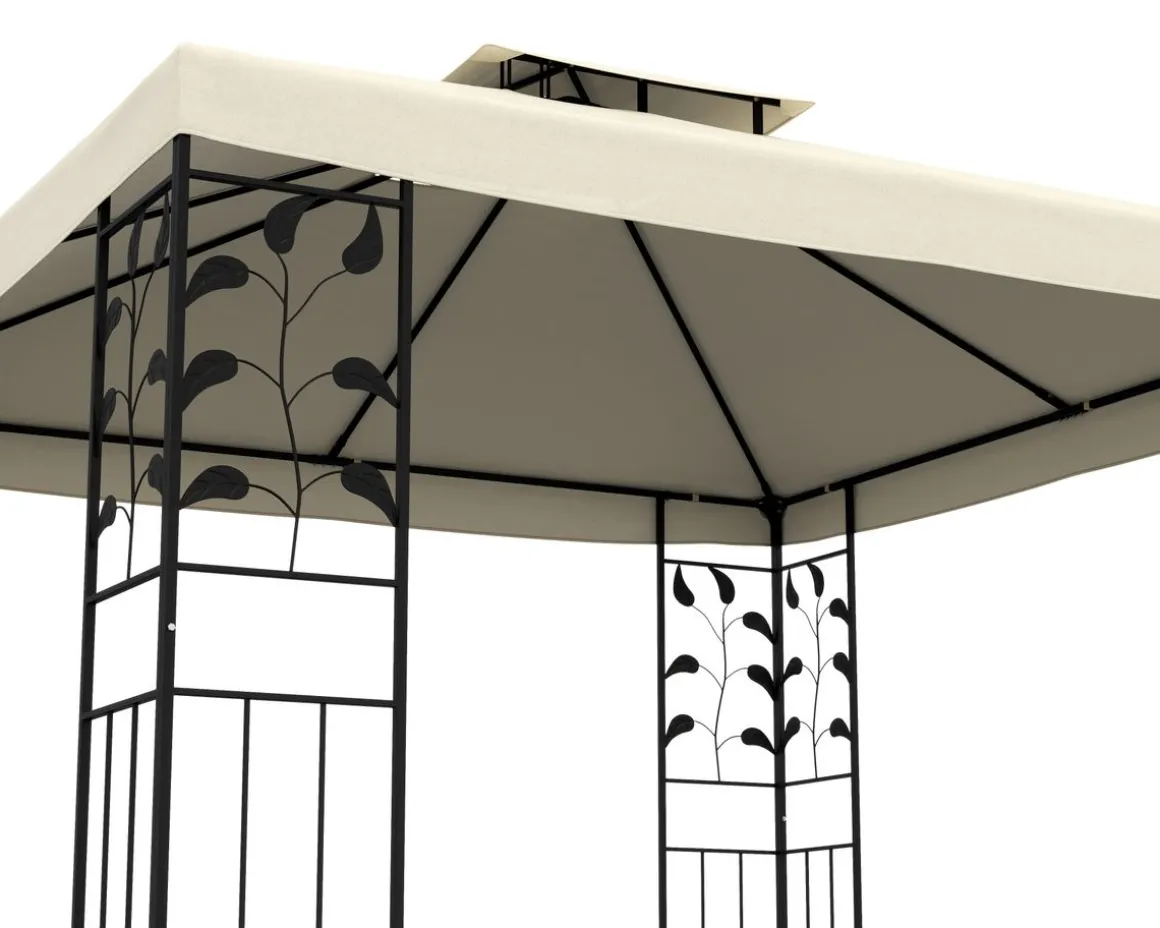Gartenpavillon LILIA 3 x 3 m beige
