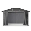Gartenpavillon PRINCE 4 x 3 m grau