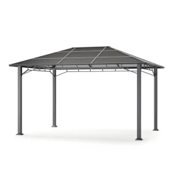 Gartenpavillon PRINCE 4 x 3 m grau