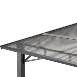 Gartenpavillon PRINCE 4 x 3 m grau
