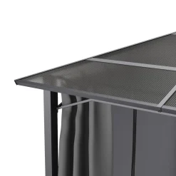 Gartenpavillon PRINCE 4 x 3 m grau