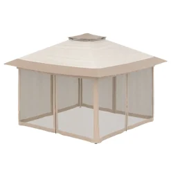 Gartenpavillon REASOL 3 x 3 m beige