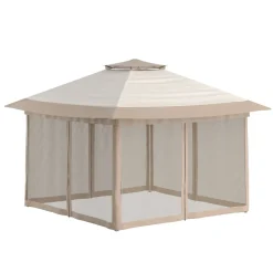 Gartenpavillon REASOL 3 x 3 m beige