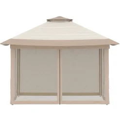Gartenpavillon REASOL 3 x 3 m beige