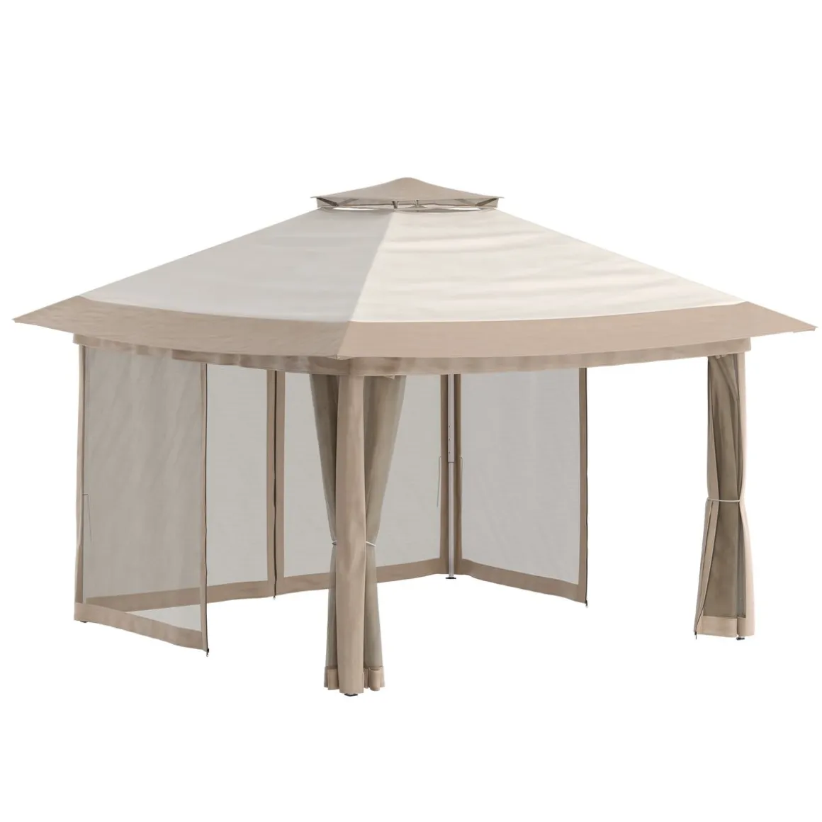 Gartenpavillon REASOL 3 x 3 m beige