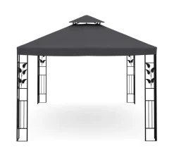 Gartenpavillon ZEN 4 x 3 m anthrazit