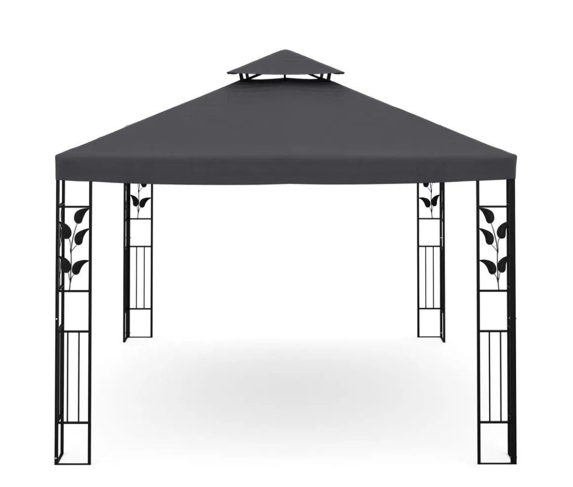 Gartenpavillon ZEN 4 x 3 m anthrazit