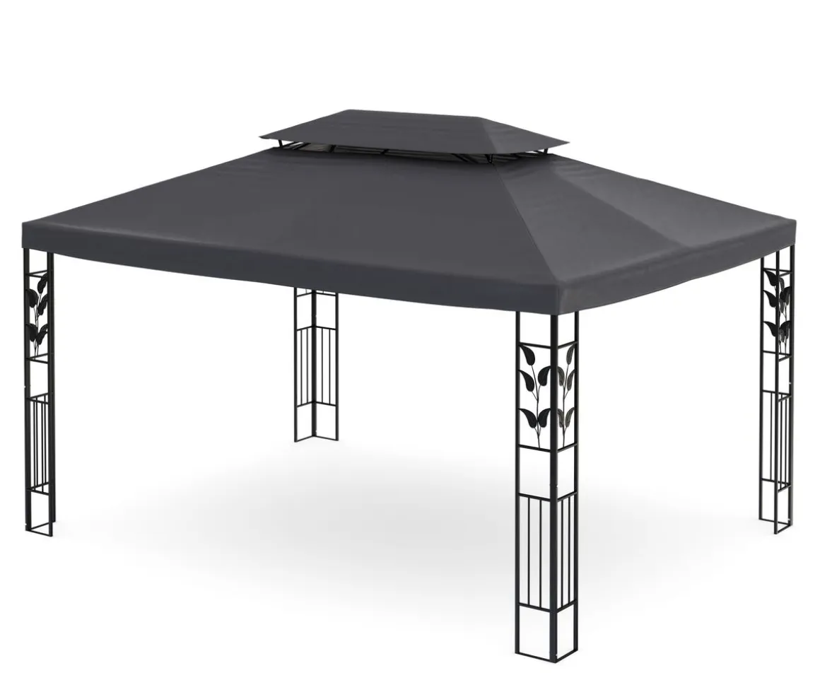 Gartenpavillon ZEN 4 x 3 m anthrazit