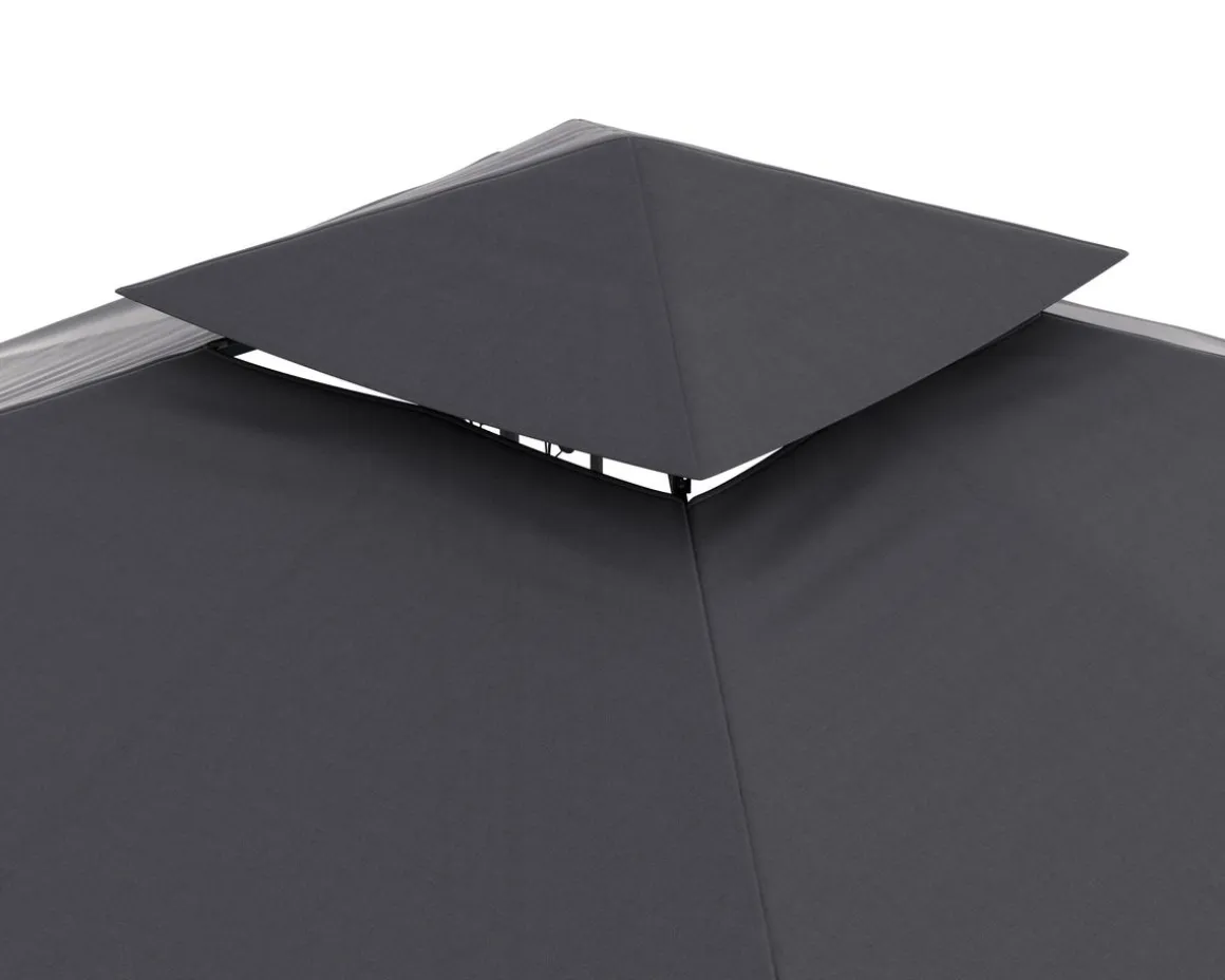 Gartenpavillon ZEN 3 x 3 m anthrazit