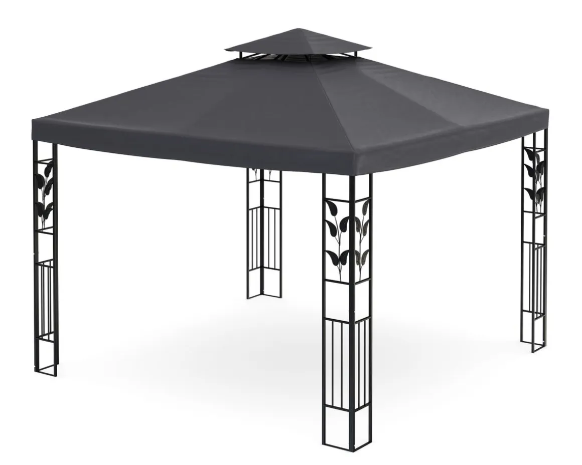 Gartenpavillon ZEN 3 x 3 m anthrazit