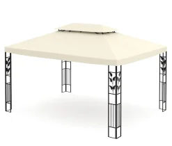 Gartenpavillon ZEN 4 x 3 m beige