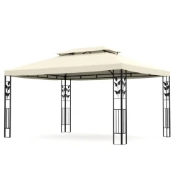 Gartenpavillon ZEN 4 x 3 m beige