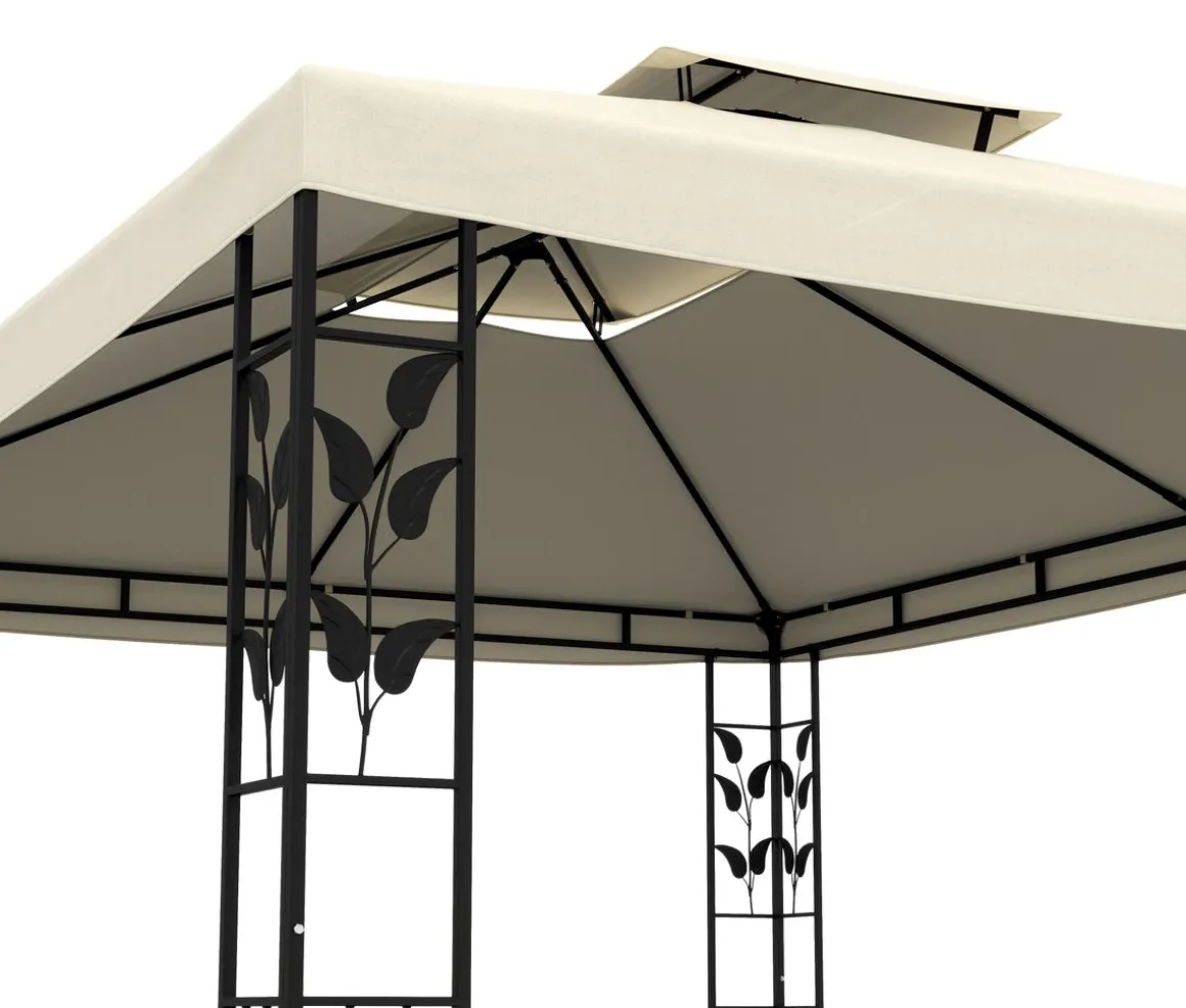 Gartenpavillon ZEN 4 x 3 m beige