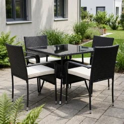 Gartenset ANCONA schwarz