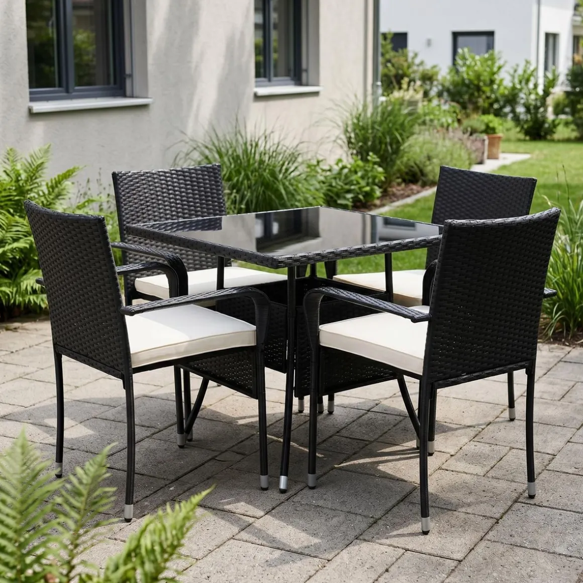 Gartenset ANCONA schwarz