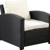 Gartenset KORFU schwarz/beige