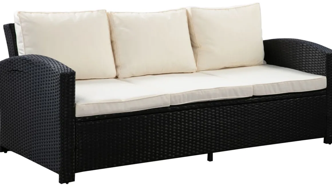 Gartenset KORFU schwarz/beige