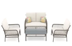 Gartenset Rattan ARIMBA beige