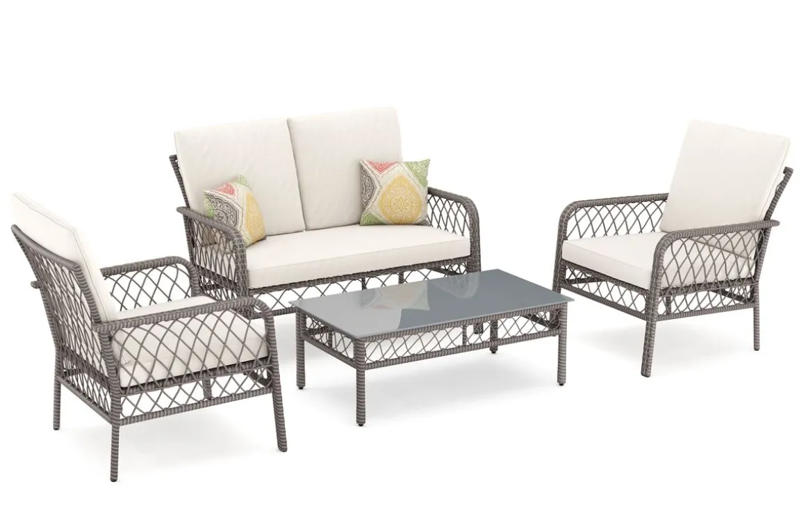 Gartenset Rattan ARIMBA beige