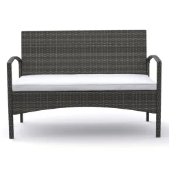 Gartenset Rattan CATANIA grau