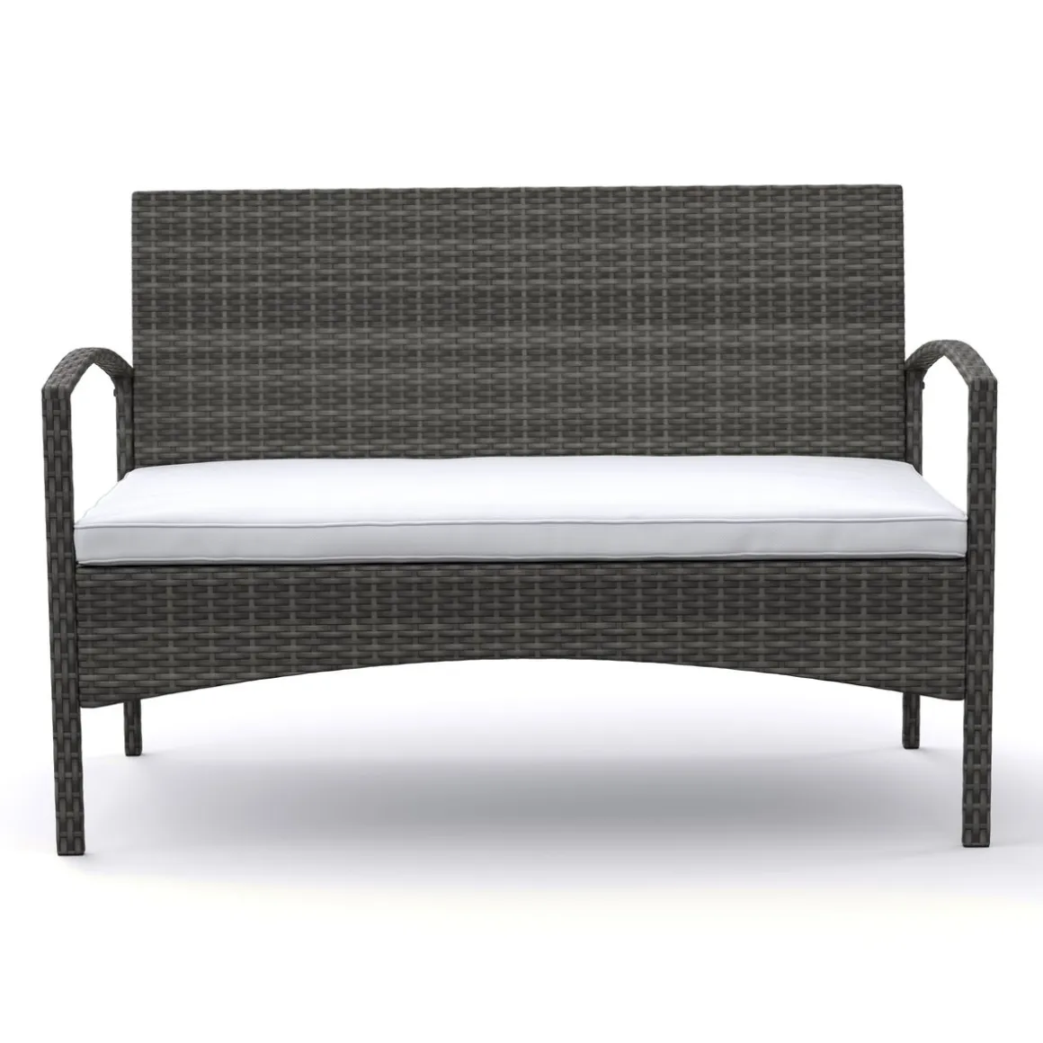 Gartenset Rattan CATANIA grau