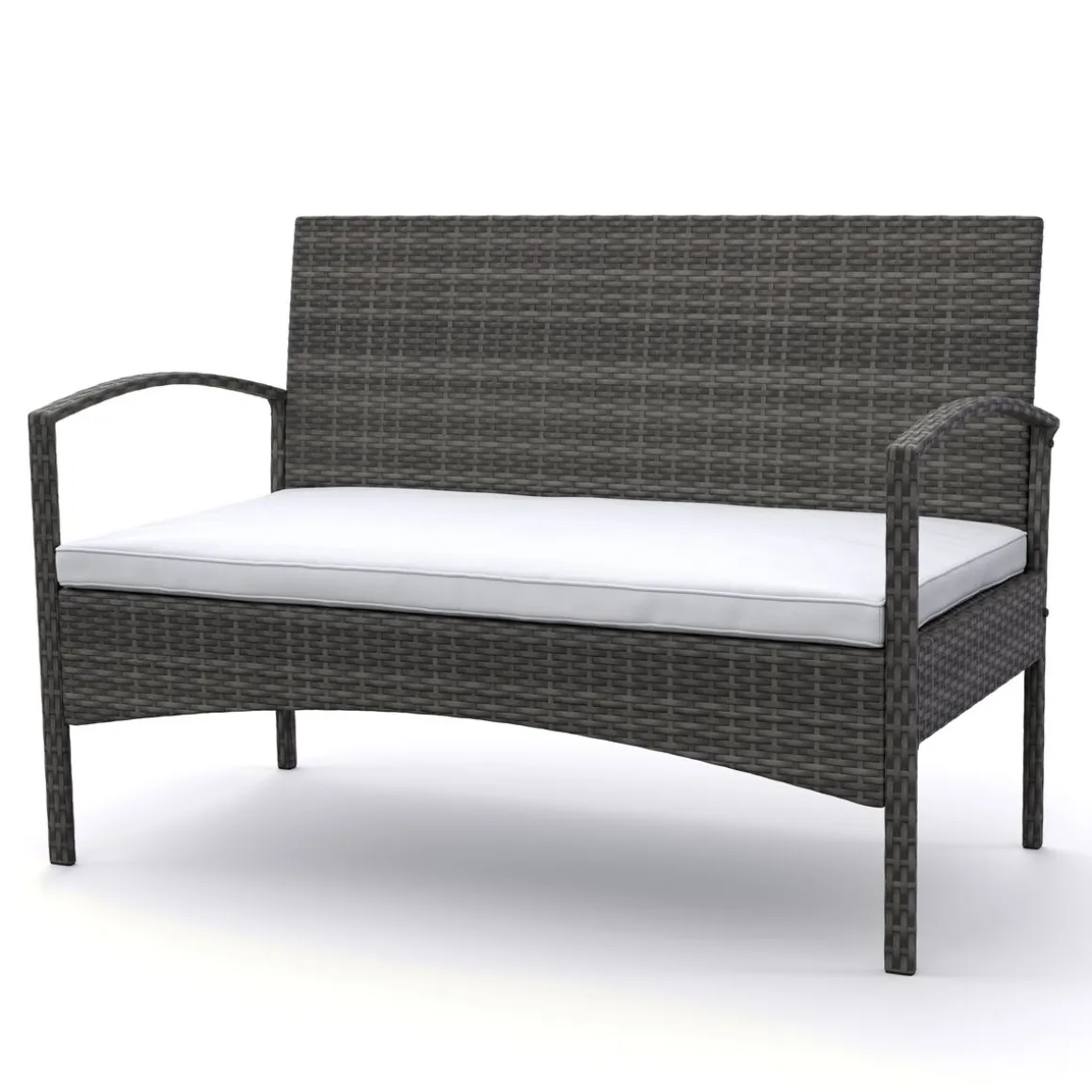 Gartenset Rattan CATANIA grau