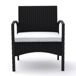 Gartenset Rattan CATANIA schwarz