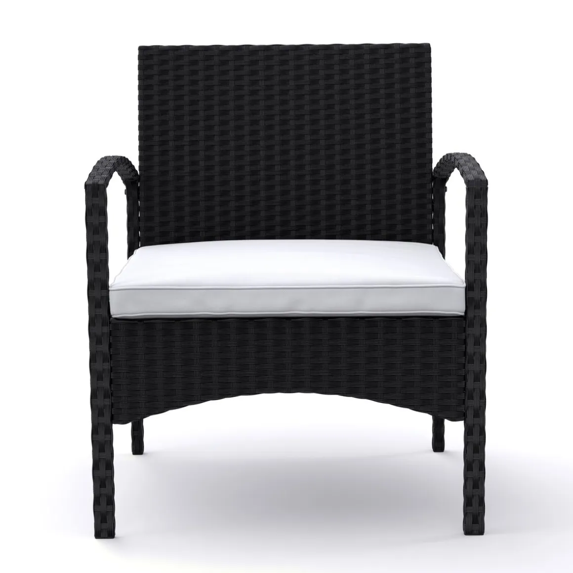 Gartenset Rattan CATANIA schwarz