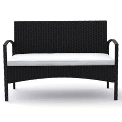 Gartenset Rattan CATANIA schwarz
