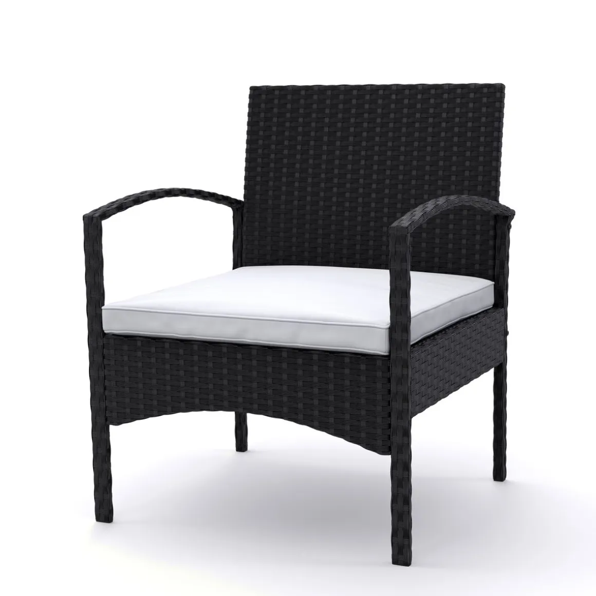 Gartenset Rattan CATANIA schwarz