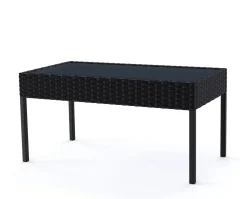 Gartenset Rattan CATANIA schwarz
